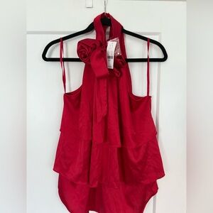 NY & Company—Elegant Red Halter Top